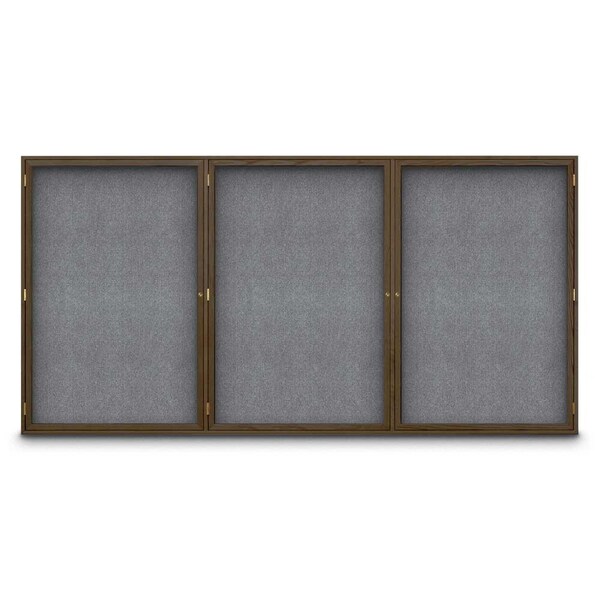 Sliding Door Indoor Enclosed Corkboard, 7